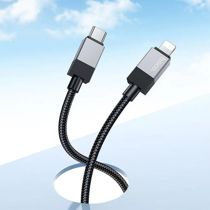 Câble de Données et de Charge USB-C - Lightning HOCO X110, 27W, 1m, Noir