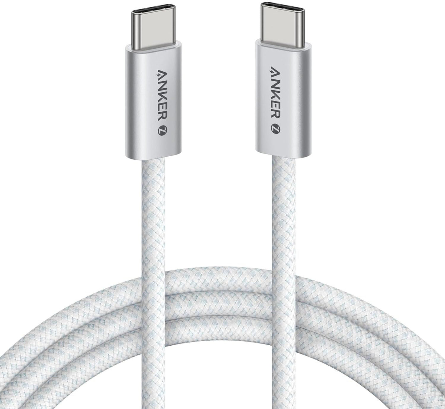 Câble de Données et de Charge USB-C - USB-C Anker Zolo, 240W, 1m, Blanc A8060H21