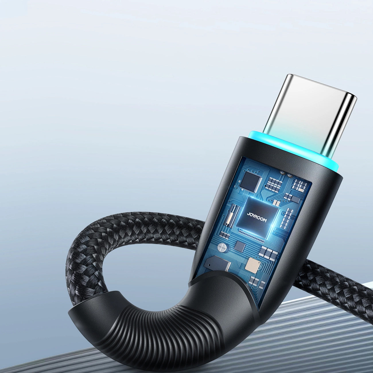 Câble de Données et de Charge USB-A - USB-C Joyroom S-A32, 100W, 1m, Noir