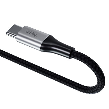 Câble de Données et de Charge USB-C - USB-C Allity. AUC-01, 100W, 2m, Noir