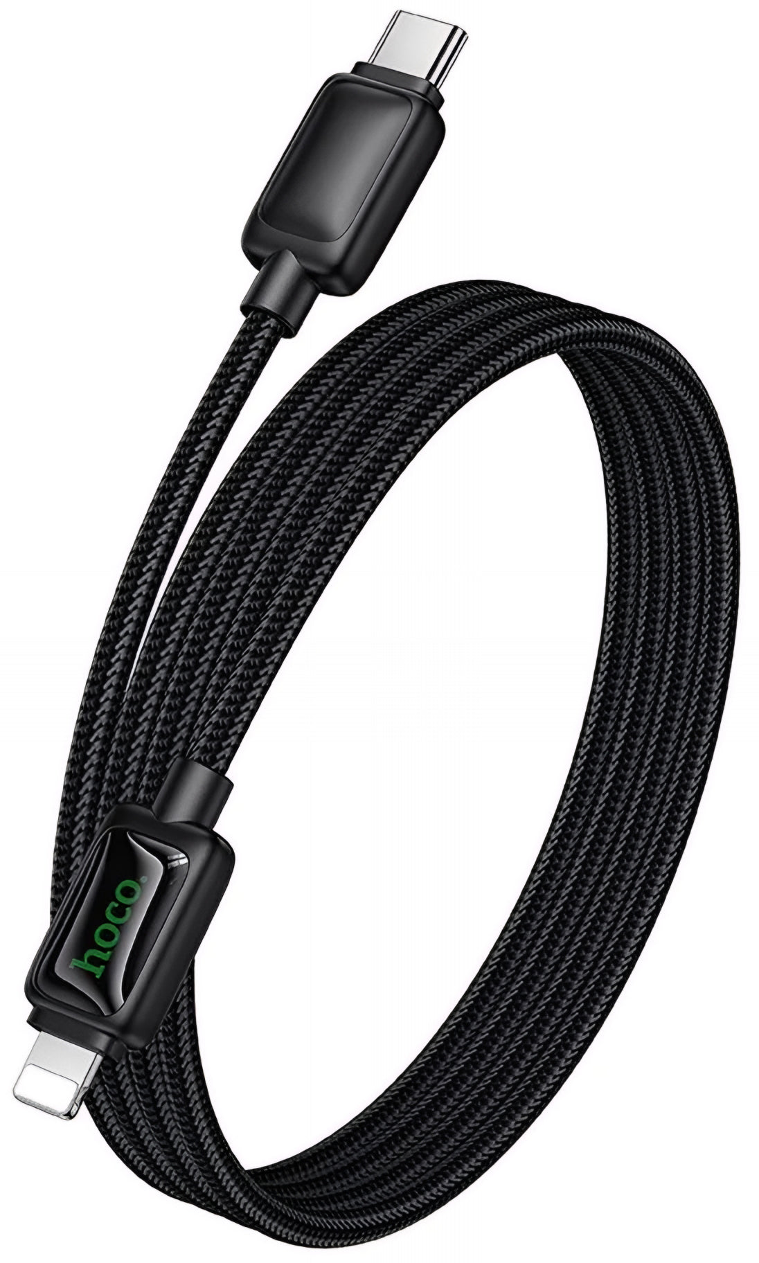 Câble de données et de charge USB-C - Lightning HOCO U146, 30W, 1.2m, Noir