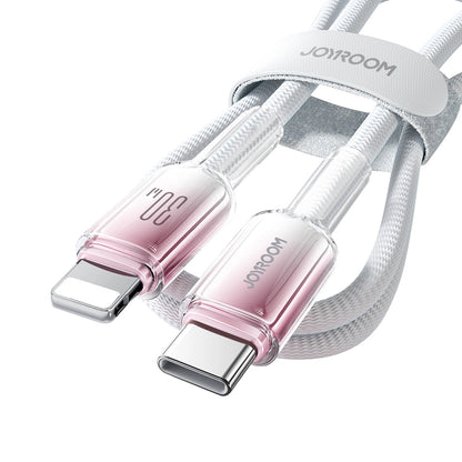 Câble de données et de charge USB-C - Lightning Joyroom S-A42, 30W, 1,2m, Blanc