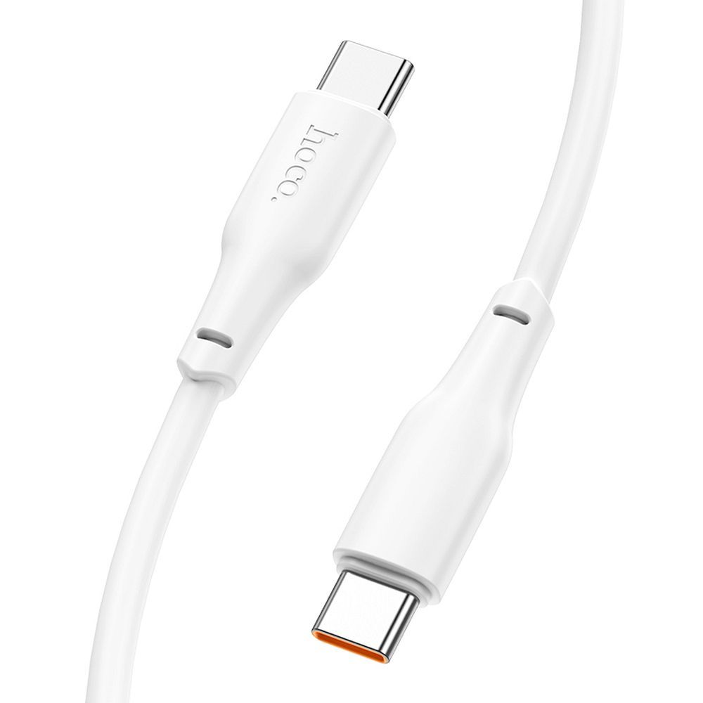 Câble de données et de charge USB-C - USB-C HOCO X93 USB-C, 100W, 2m, blanc 