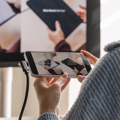 Câble de Données et de Charge USB-C - USB-C Ringke 2X2 Angled, 240W, 1m, Noir