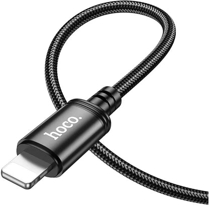 Câble de Données et de Charge USB-C - Lightning HOCO X89, 27W, 2m, Noir