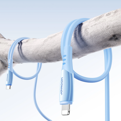 Câble de Données et de Charge USB-C - Lightning Joyroom S-A59 Vibrant, 30W, 1.2m, Bleu