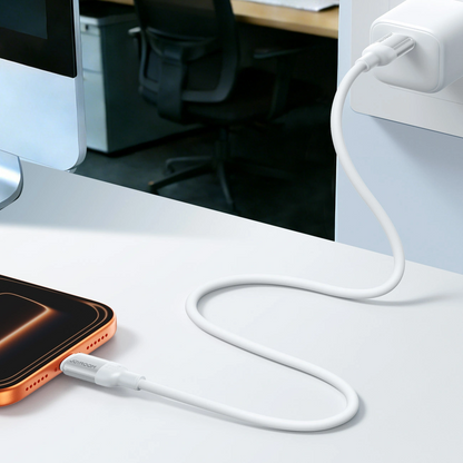 Câble de données et de charge USB-A - USB-C Joyroom S-A62 Lively, 18W, 1,2m, Blanc