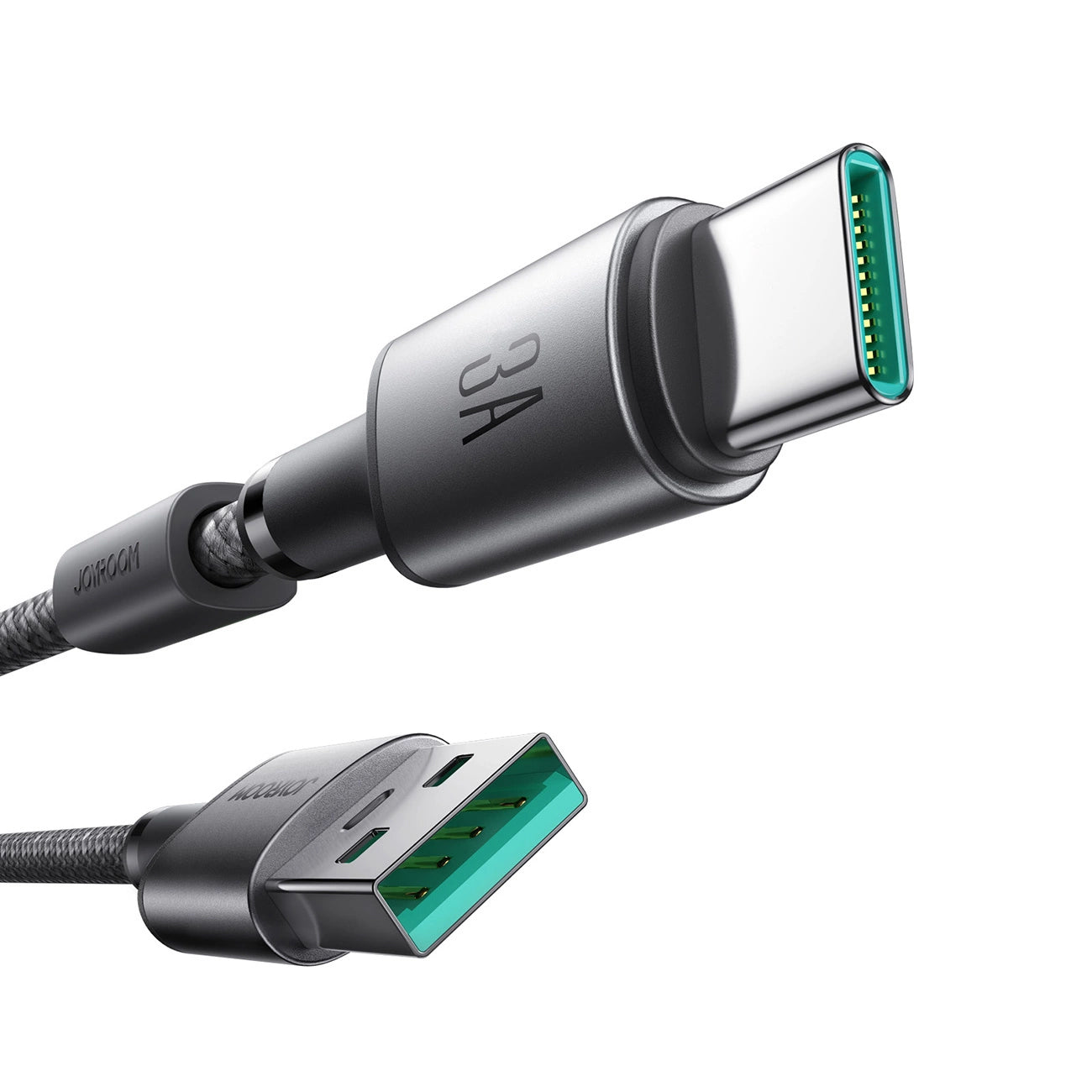 Câble de Données et de Charge USB-A - USB-C Joyroom S-A50, 60W, 1.2m, Gris
