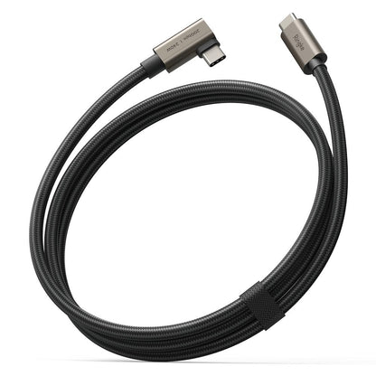 Câble de Données et de Charge USB-C - USB-C Ringke 2X2 Angled, 240W, 1m, Noir