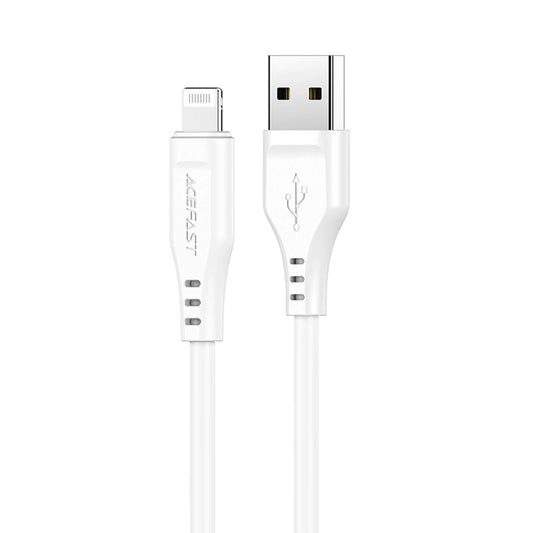 USB-A to Lightning Data and Charging Cable Acefast C3-02, 18W, 1.2m, White