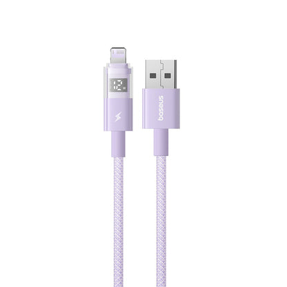 Câble de Données et de Charge USB-A - Lightning Baseus Display 2, 12W, 1m, Mauve P10382700511-00