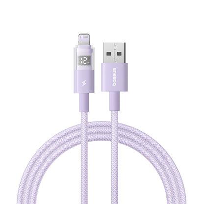 Câble de Données et de Charge USB-A - Lightning Baseus Display 2, 12W, 1m, Mauve P10382700511-00