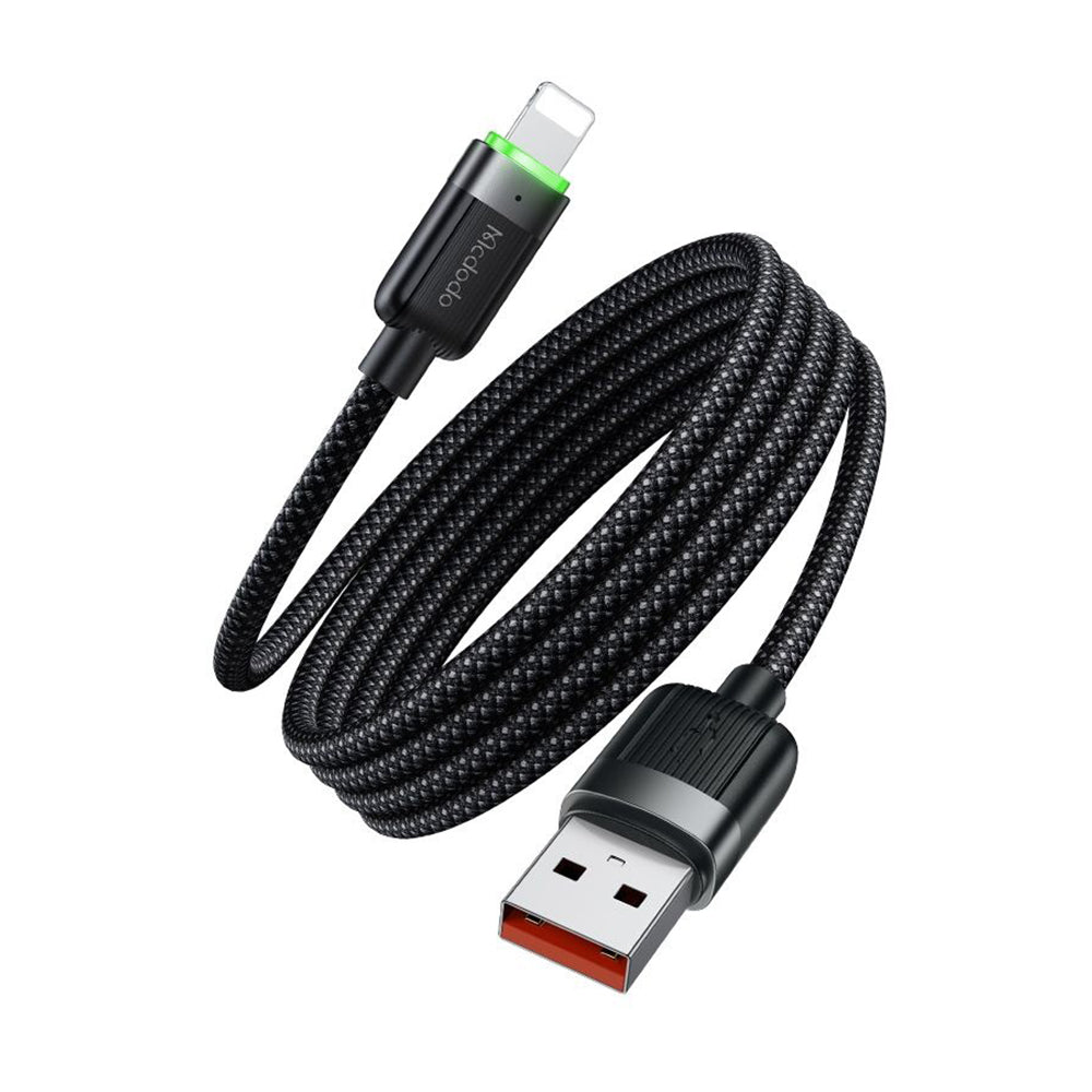 Câble de Données et de Charge USB-A - Lightning McDodo CA-6000 Self Winding, 18W, 1.2m, Noir
