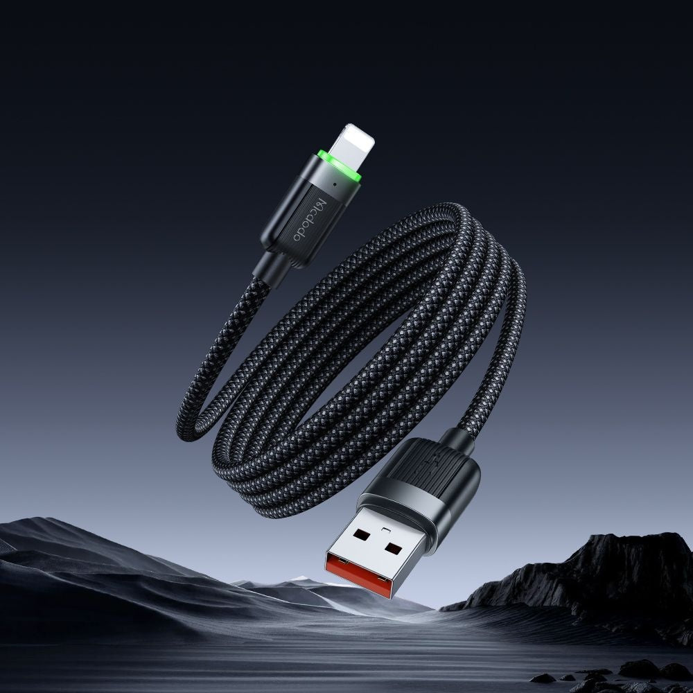 Câble de Données et de Charge USB-A - Lightning McDodo CA-6000 Self Winding, 18W, 1.2m, Noir
