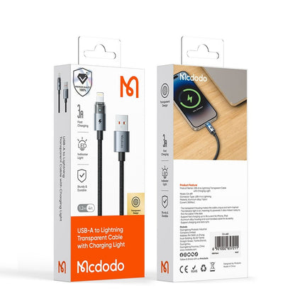 Câble de Données et de Charge USB-A - Lightning McDodo CA-6912, 18W, 1.2m, Blanc