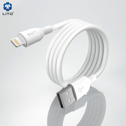 Câble de Données et de Charge USB-A - microUSB Lito LD06V, 18W, 1m, Blanc