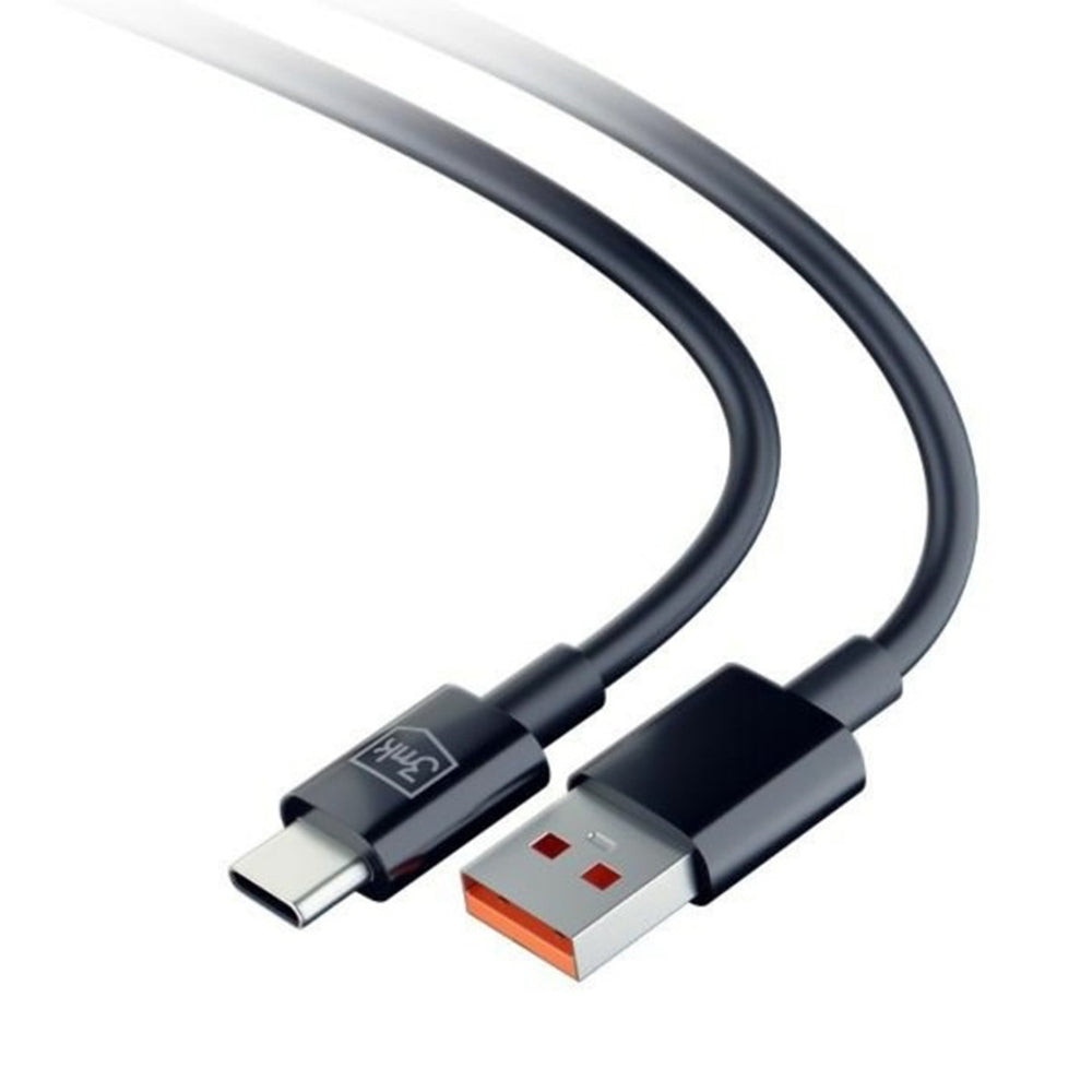 Câble de Données et de Charge USB-A - USB-C 3MK Hyper, 18W, 1.2m, Noir