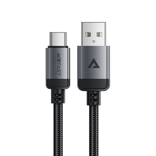 Câble de Données et de Charge USB-A - USB-C Acefast C20-04, 18W, 1.2m, Noir