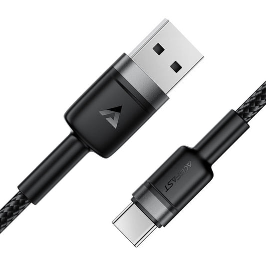 Câble de Données et de Charge USB-A - USB-C Acefast C22-04, 18W, 1.2m, Noir