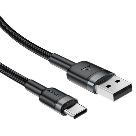 Câble de Données et de Charge USB-A - USB-C Acefast C22-04, 18W, 1.2m, Noir