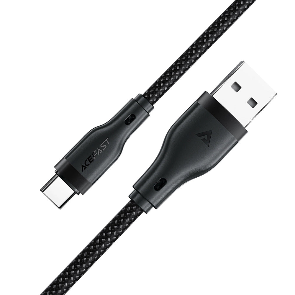 Acefast C8-04 USB-A to USB-C Data and Charging Cable, 18W, 1.2m, Black
