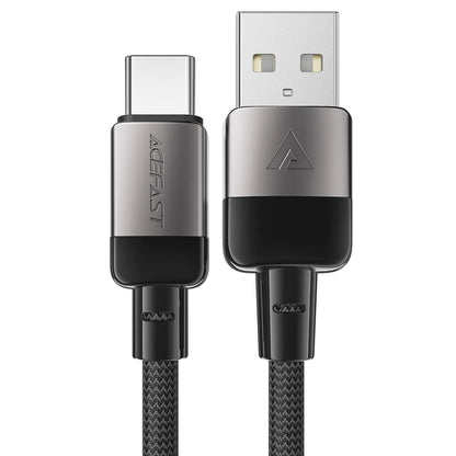 USB-A to USB-C Data and Charging Cable Acefast C9-04, 18W, 1.2m, Black