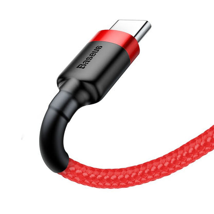 Câble de Données et de Charge USB-A - USB-C Baseus Cafule, 18W, 3m, Rouge CATKLF-U09