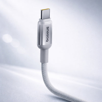 Câble de Données et de Charge USB-A - USB-C Baseus Discolor, 100W, 1m, Argenté E0420803