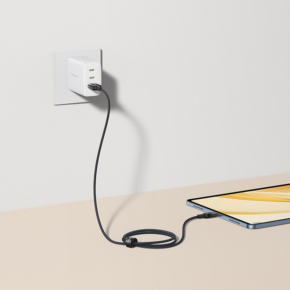 Câble de Données et de Charge USB-A - USB-C Baseus Discolor, 100W, 1m, Argenté E0420803