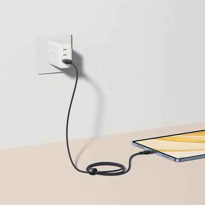 Câble de Données et de Charge USB-A - USB-C Baseus Discolor, 100W, 1m, Argenté E0420803