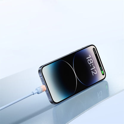 Câble de Données et de Charge USB-A - USB-C Baseus Discolor, 100W, 1m, Argenté E0420803