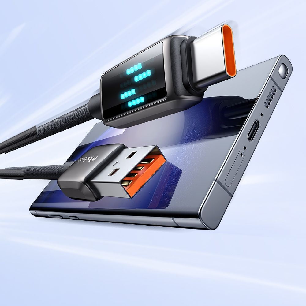 Câble de Données et de Charge USB-A - USB-C McDodo CA-2350 Display, 100W, 1.2m, Noir