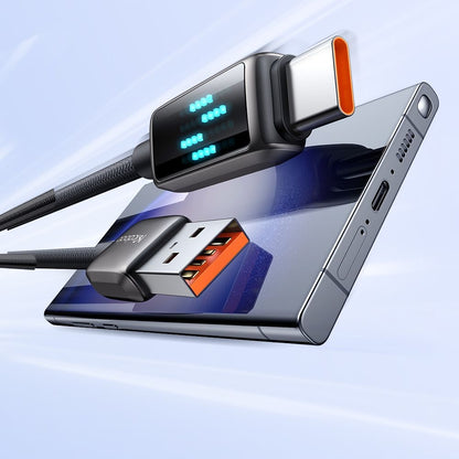 Câble de Données et de Charge USB-A - USB-C McDodo CA-2350 Display, 100W, 1.2m, Noir