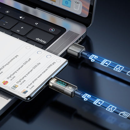 Câble de Données et de Charge USB-A - USB-C McDodo CA-3630 Affichage Auto Power Off, 66W, 1.2m, Noir