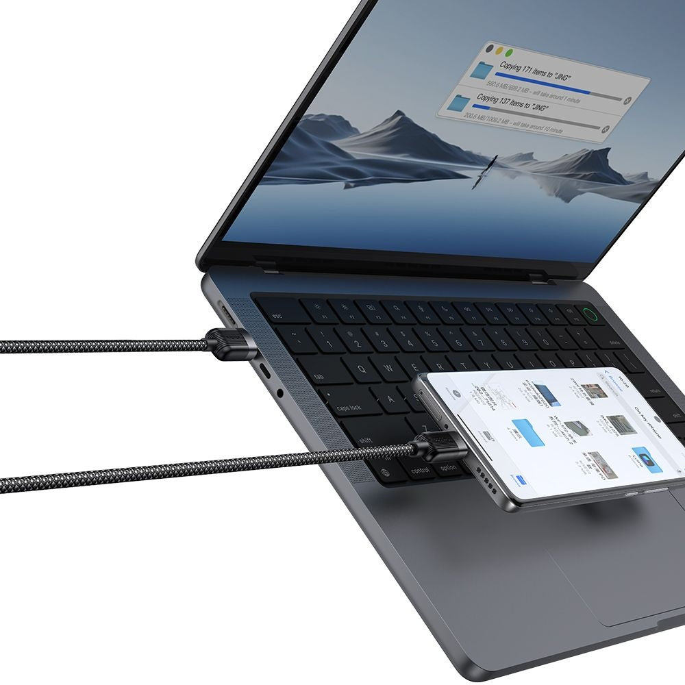 Câble de Données et de Charge USB-A - USB-C McDodo CA-5650 Self Winding, 66W, 1.2m, Noir