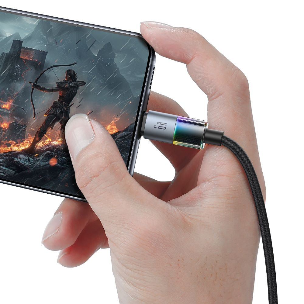 Câble de Données et de Charge USB-A - USB-C McDodo CA-8180 Colorful, 66W, 1.2m, Noir