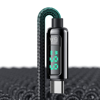 Câble de Données et de Charge USB-A - USB-C McDodo CA-8690 Display, 66W, 1.2m, Noir