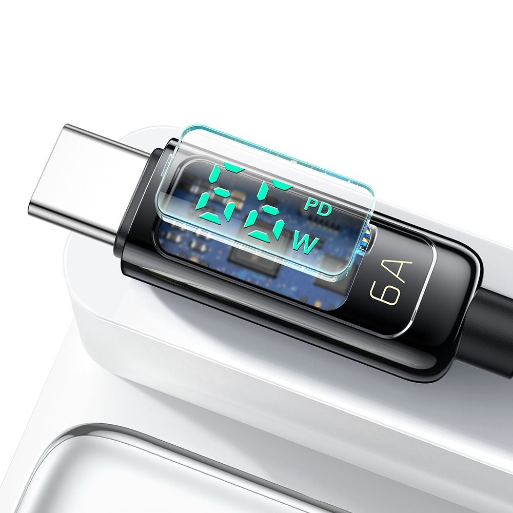 Câble de Données et de Charge USB-A - USB-C McDodo CA-8690 Display, 66W, 1.2m, Noir