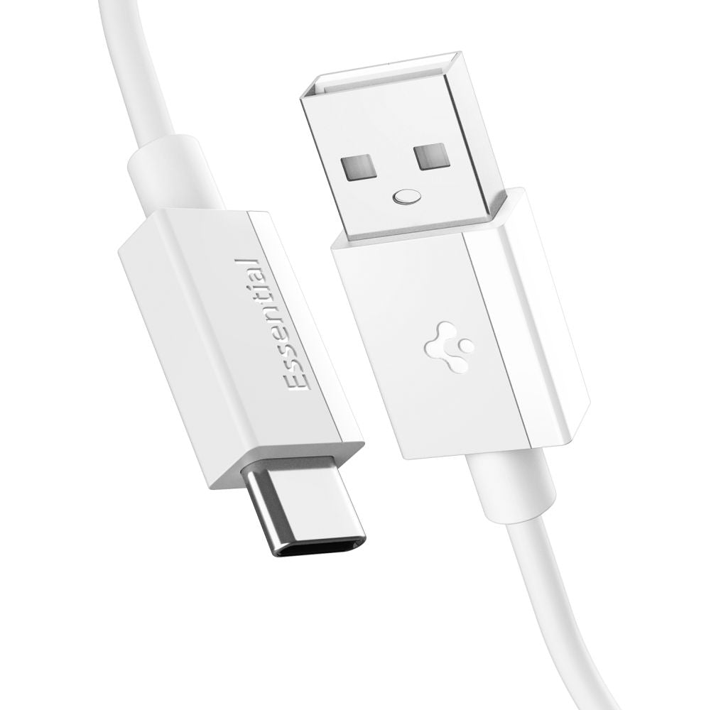 Câble de Données et de Charge USB-A - USB-C Spigen Essential, 60W, 1m, Blanc