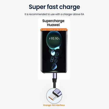 Câble de Données et de Charge USB-A - USB-C Techsuit PCB018, 100W, 1m, Noir