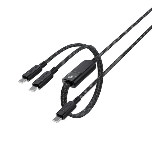 Câble de Données et de Charge USB-C - 2 x USB-C Acefast C5-11, 100W, 1.2m, Noir