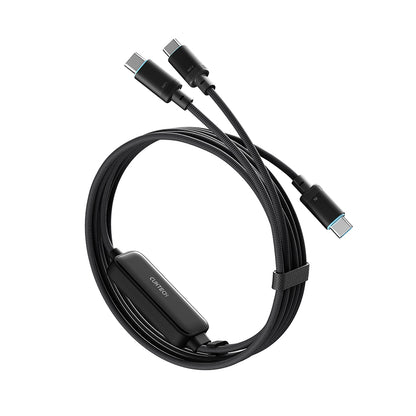 Câble de données et de charge USB-C - 2 x USB-C Cuktech C2C615, 140W, 1,5m, Noir CKC2C615GLBK