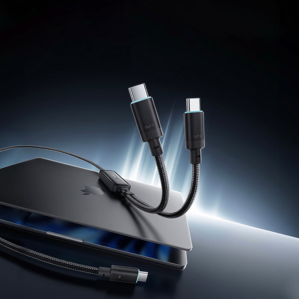 Câble de données et de charge USB-C - 2 x USB-C Cuktech C2C615, 140W, 1,5m, Noir CKC2C615GLBK