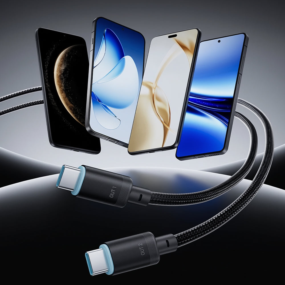 Câble de données et de charge USB-C - 2 x USB-C Cuktech C2C615, 140W, 1,5m, Noir CKC2C615GLBK
