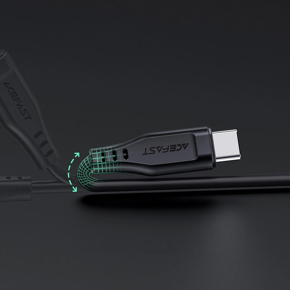 Câble de Données et de Charge USB-C - Lightning Acefast C3-01, 30W, 1.2m, Noir