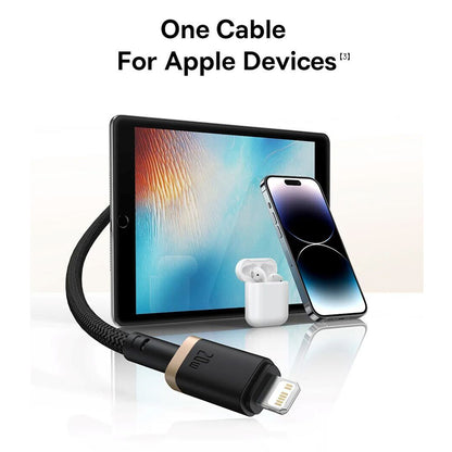 Câble de Données et de Charge USB-C - Lightning Baseus Dura Series, 20W, 2m, Rouge Noir E0420802