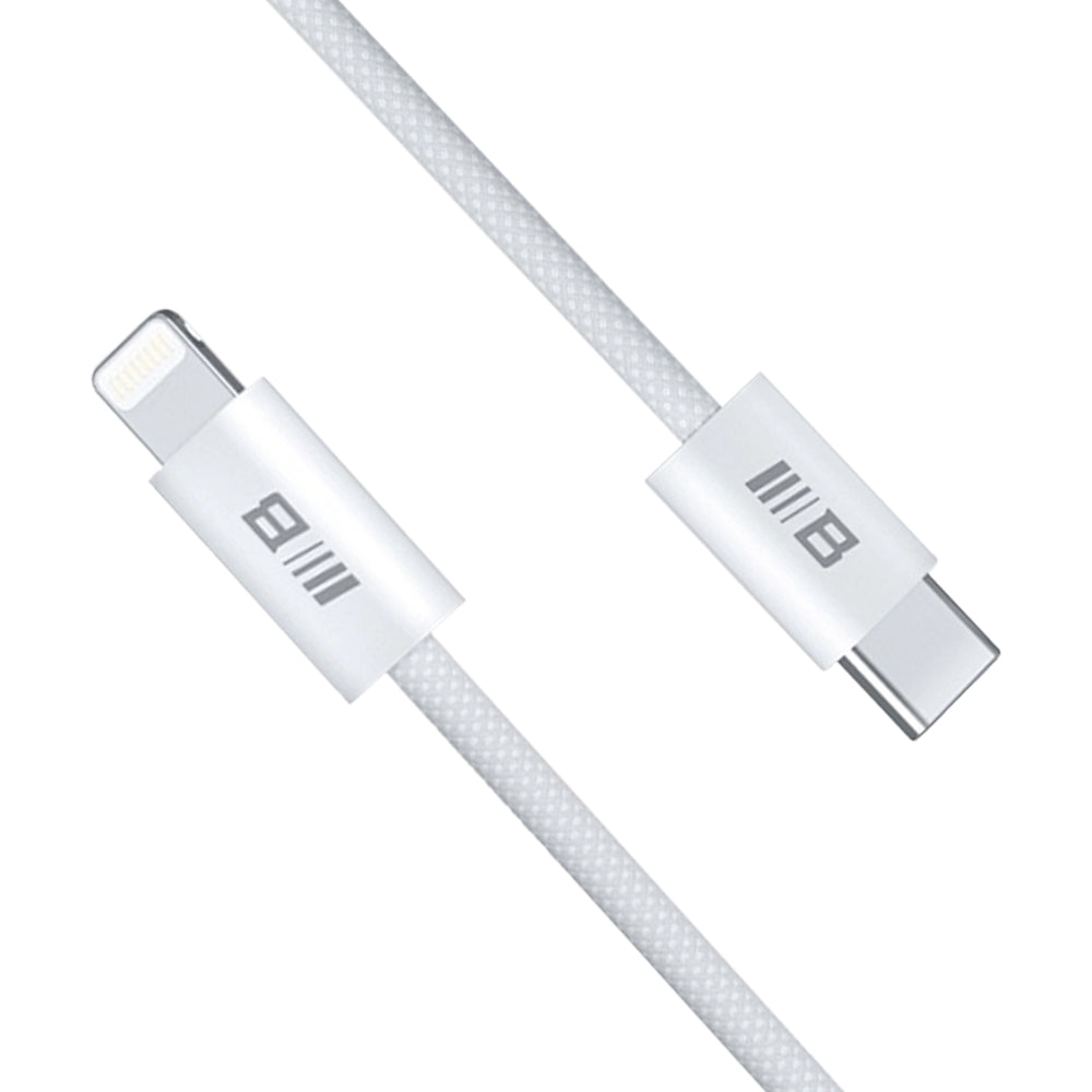 Câble de Données et de Charge USB-C - Lightning Blueo, 20W, 2m, Blanc