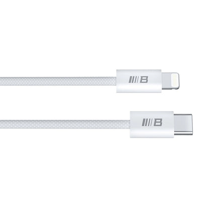 Câble de Données et de Charge USB-C - Lightning Blueo, 20W, 2m, Blanc