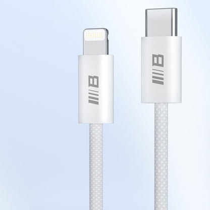 Câble de Données et de Charge USB-C - Lightning Blueo, 20W, 2m, Blanc