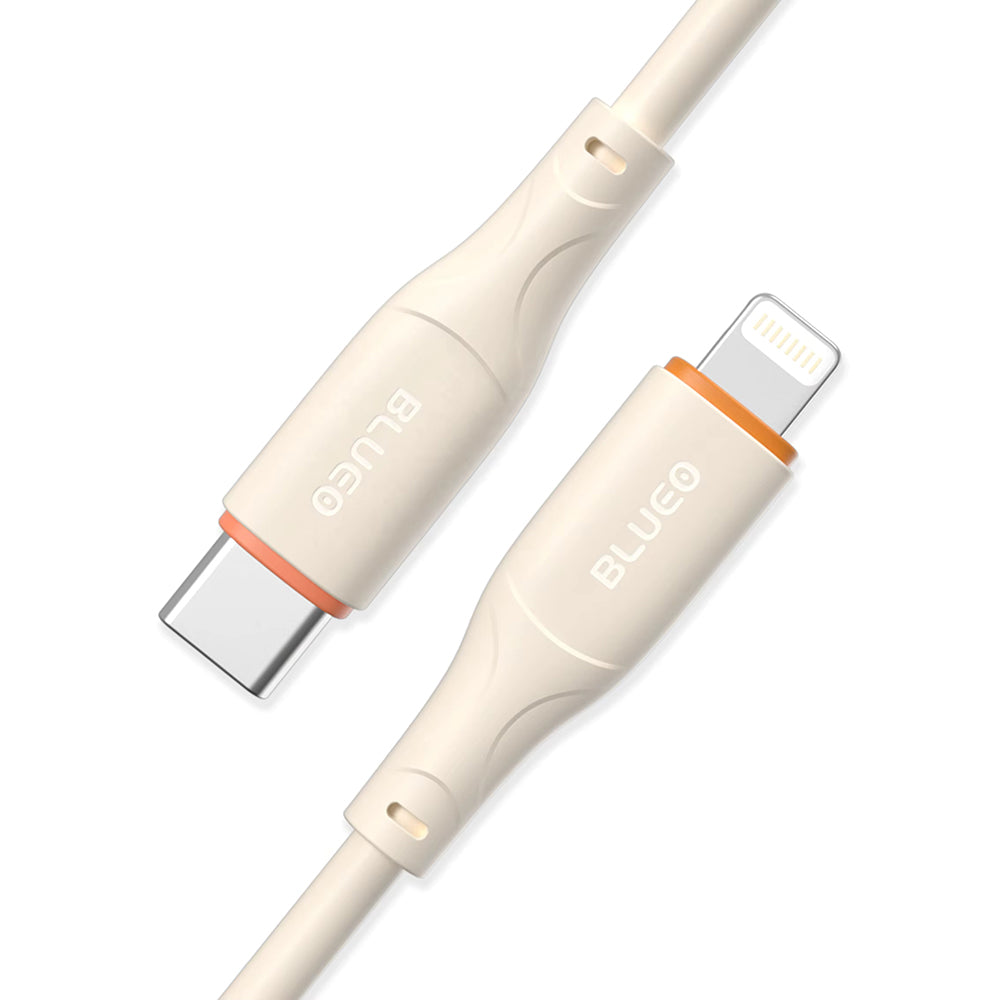 Câble de Données et de Charge USB-C - Lightning Blueo Ape Legend, 20W, 1.5m, Orange